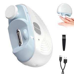 lot 2087 image: 3 Speeds Strong Power Automatic Nails Trimmer with Polisher, Rechargeable Toenail Clippers for Electric Smart Nail Clippers for Adults Seniors (White)