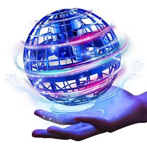 lot 2092 image: Ciniffo Flying Orb Ball Toy 2025 �� Light Up Hand Controlled Boomerang Spinner Mini Drone Toy, Hover Cosmic Globe Ball, Cool Christmas & Birthday Gift for Boys Girls Teens Ages 6 (Blue)