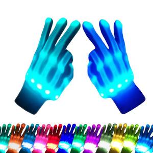 lot 2097 image: COLEDRE Kids Toys 12 Colors LED Gloves Cool Toys Gifts for Age 5-7 8-12 Years Old Boys Girls Stocking Stuffers Kids Teens Christmas Halloween Costumes Light Up Gloves Birthday Parties Gifts (1 Pair M)