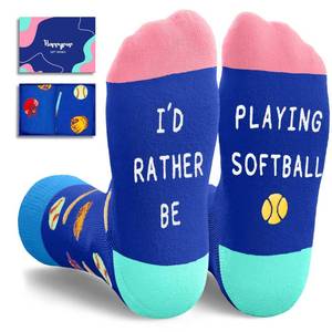 lot 2124 image: HAPPYPOP Softball Gifts for Girls Boys - Gifts for Softball Players Team, Socks for Preteen Tween Girls Boys Kids Stocking Stuffers