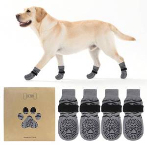 lot 2130 image: KOOLTAIL Anti Slip Dog Socks to Prevent Licking Paws,Dog Shoes for Hot Pavement & Hardwood Floors,Durable Soft Double Sided Grippy Socks for Small Medium Large Dogs, Traction Control for Senior Dogs