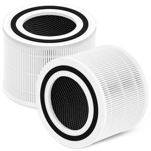 lot 3693 image: Core 300 Replacement Filter for LEVOIT Core 300S and Core 300-P Air Purifier, 3-in-1 H13 True HEPA Filter Replacement, Compared to Part # Core 300-RF, 2 Pack, White, By Improvedhand