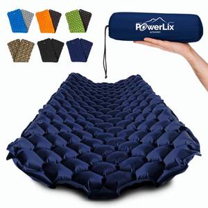 lot 4358 image: POWERLIX Ultralight Camping Sleeping Pad with Inflation Bag�� Compact Lightweight Camping Pad, Outdoor Backpacking Hiking Traveling Airpad Camping Air Mattress Sleeping Mat