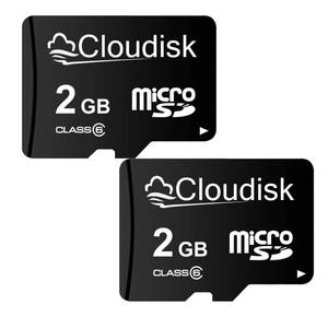 lot 4359 image: Micro SD Card 2GB Pack of 2 Flash Memory Card Class 6 with SD Adapter MicroSD TF Card (2 GB)
