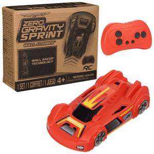 lot 4386 image: Air Hogs, Zero Gravity Sprint RC Car Wall Climber, Red USB Micro B Rechargeable Indoor Wall Racer, Over 5-Inches Long, Toys for Kids Ages 4 and up