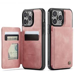 lot 4399 image: Vinich for iPhone 13 Pro Max Wallet Case with Card Holder, RFID Blocking Credit Slots Kickstand Shockproof Phone Cover Fit for iPhone 13 Pro Max 6.7 Rose Pink