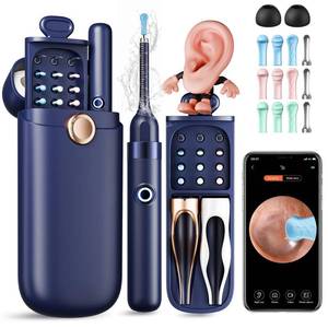 lot 4449 image: Ear Wax Removal, Ear Cleaner with Camera 1296P HD,Visual Ear Cleaner with 6 LED Lights and Flexible Tip,Safe Ear Wax Removal Kit with Camera, Ear Cleaning Tool for Home Use