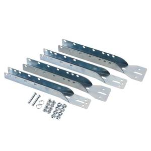 lot 4457 image: HOME MASTER HARDWARE 2 Pack Garage Door Parts Reinforcement Bracket,Adjustable Garage Door Opener Bracket,Steel Zinc Plated