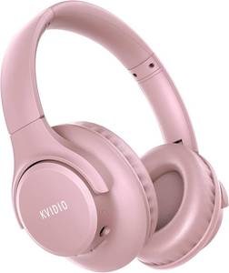 lot 4459 image: KVIDIO Bluetooth Headphones Over Ear, 65 Hours Playtime Wireless Headphones with Microphone, Foldable Lightweight Headset with Bass and Stereo Sound Low Latency for Travel Work Cellphone