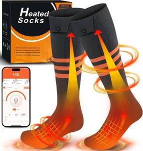 lot 4461 image: Heated Socks for Men Women, Upgraded Rechargeable Electric Heated Socks Up to 10 Hours, Washable Winter Foot Warmer Socks for Outdoor Camping Skiing Hunting Hiking