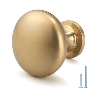 lot 4481 image: NIZADO Aged Brass Knobs 12 Pack, Solid Warm Gold Cabinet Knobs, Antique Brass Drawer Knobs, Champagne Bronze Kitchen Cabinet Hardware,Diameter 1-15