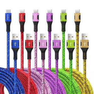 lot 4496 image: XIAWAO USB to USB C Cable, 6 Pack for iPhone 17 16 15 Charger Cord, Type C Charger Fast Charging for Samsung Galaxy S25 S24 S23 S22 S21 S20 S10 A16, Moto g, Pixel 10 9 8