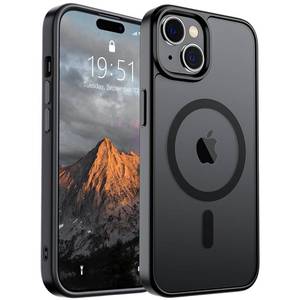 lot 4501 image: SUPFINE Magnetic for iPhone 15 Case (Compatible with MagSafe) (Military Grade Drop Protection) Translucent Matte Shockproof Phone Cover, Black
