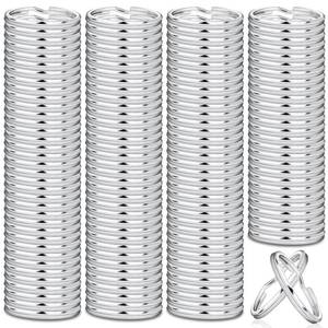 lot 6144 image: Paxcoo 100 Pack Keyrings, Split Key Rings Bulk for Keychain and Crafts (1 Inch)