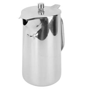 lot 6156 image: Stainless Steel Water Pitcher, 2L67oz Water and Cold Beverage Pitcher Silver Carafe Drink Pitchers with Handle for Tea Juice Coffee Milk