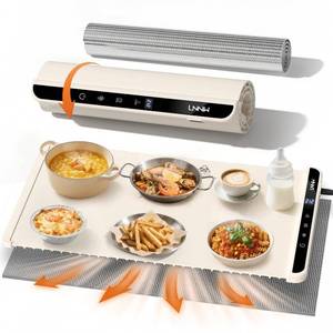 lot 6173 image: Food Warming Mat with Heat-Resistant Pad, 26X15 Inch, 6-Level Temp 6-Hour Timer, Child Lock Safety,Food Warmer Chafing Dishes for Buffet.