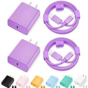 lot 6194 image: iPhone Charger Fast Charging,MFi Certified 2Pack 20W Type C Fast Charger Block with 10FT&6FT USB C to Lightning Cable Compatible for iPhone 14131211 Pro MaxXs MaxXRX,iPad
