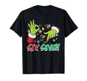 lot 6198 image: Christmas Six Seven 67 Funny Meme 6 7 Xmas Women Men Kids T-Shirt size medium