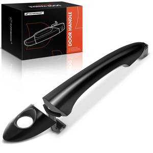 lot 6222 image: A-Premium Front Driver Side Exterior Door Handle with Keyhole Compatible with Hyundai Sonata 2011 2012 2013 2014, Primed Black, Replace# 826523S000