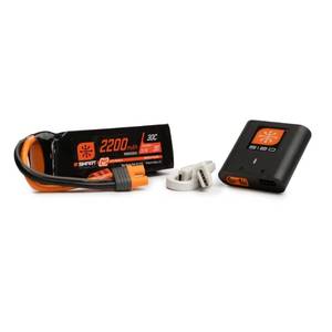 lot 6244 image: Spektrum Smart G2 Powerstage Air Bundle 3S 2200mAh LiPo Battery  S120 Charger, SPMXPSA200 incomplete