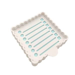 lot 6258 image: Litacimi Sticky Notes Holder Cute with Stencil, Wavy Self-Stick Notepad Holder, Note Dispenser for Desk, Sticky Notes Organizer