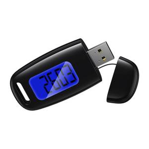 lot 6261 image: ORIA 3D Pedometer for Walking, Rechargeable Step Counter for Walking, Clip on Pedometer with Backlight, Lanyard, Simple Step Tracker for Men Women Teens Seniors