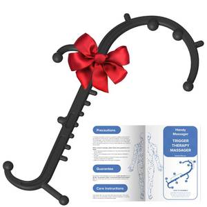 lot 6264 image: Ranarose Deep Tissue Back & Neck Massager - Back Massager Stick for Pain Relief, Muscle Knot Remover, Trigger Point Massage Tool for Full Body, Shoulders, Legs - Pressure Point Massage Tool (Black)