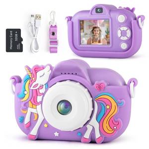 lot 6268 image: Kids Camera Toddler Toys for 3 4 5 6 7 8 Years Old Girls, 48MP HD Dual Lens Selfie Camera for Kids, 1080P HD Video Kids Digital Camera for Age 3-9 Christmas Birthday Gifts with 32G SD Card