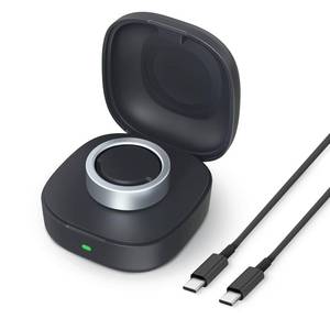 lot 6286 image: Vodi Mosa Wireless Charger Case Compatible with Oura Ring Gen3 HeritageHorizon Small Portable Travel Charging Box for Smart Ring, Size 10