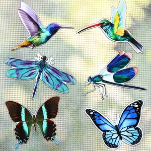 lot 6287 image: Konohan 12 Pcs Screen Door Magnets Butterfly Hummingbird Dragonfly Double Sided Flexible Decorative Retractable Protector Screen Magnetic Stickers Decals for Sliding Patio Door Gifts(Fresh Style)