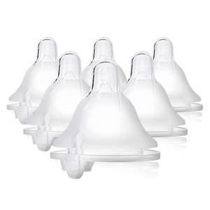 lot 6291 image: Evenflo Feeding Piece of 6 Balance Plus Wide Neck Nipples for The Balance Plus Wide Neck Baby Bottles, 0 Months and Up
