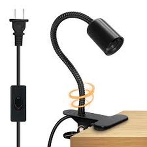 lot 6356 image: Adjustable Desk Lamp Socket with Power Switch