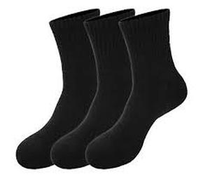 lot 6360 image: Black Force Athletic Quarter Socks four pair size L