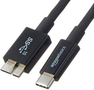 lot 6270 image: Amazon Basics USB-C to Micro USB 3.1 Gen 2 Fast Charging Cable, 10Gbps High-Speed, 3 Foot, Black