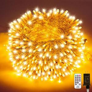 lot 6290 image: VARMEPALS Extra-Long 76ft 200 LED Plug in String Lights with Remote & Timer for Wedding Graduation Christmas Garden Tree Patio Porch Party Decorations,Dimmable,Connectable - Warm White