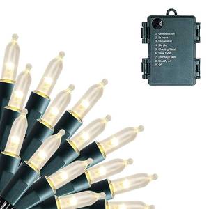 lot 6299 image: Dazzle Bright 50 LED Batter Operated Christmas Lights, 16 FT Waterproof Mini String Lights with 8 Modes for Xmas Indoor Outdoor Yard Garden Holiday Wedding Decorations, Warm White