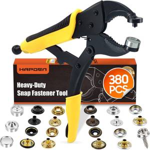 lot 6317 image: Heavy Duty Snap Fastener Tool, Snap Setter Tool with 100 Sets 4 Color Boat Cover Snaps, Snap Repair Kit, Repairing Boat Covers, Canvas, Fabric, Tarps