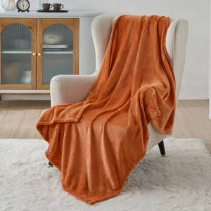 lot 6472 image: Bedsure GentleSoft Fleece Throw XL Blanket Burnt Orange - 300GSM Soft Lightweight Plush Cozy Blankets for Bed, Sofa, Couch, Travel, Camping, 50x70 inches