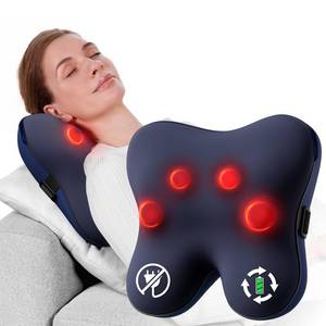 lot 7248 image: BOB AND BRAD Cordless Back Massager with Heat FSA Eligible HSA, Shiatsu Back Massager for Pain Relief Deep Tissue, 3D Kneading Massage Pillow for Pain Relief, Soothing Full-Body Relief for Family