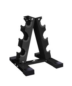 lot 7269 image: Fitness Alley 3 Tier Dumbbells Storage Rack - 120 LB Capacity Dumbbells Weight Rack - 2.0MM Thickness Weight Organizer Stand for Home Gym - Easy Assembly