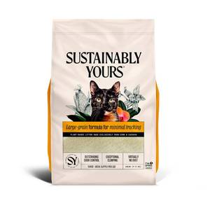 lot 7270 image: Sustainably Yours Natural Cat Litter, Large-Grain Formula, Low Tracking, Exceptional Clumping & Odor Control, Virtually No Dust, Corn & Cassava Plant-Based, Unscented, 10 lbs