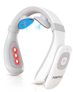 lot 8226 image: FORTHiQ Neck TENS Machine with Heat, Electric Neck Massager for Pain Relief, 15 Levels Deep Tissue Massage, Portable and Soothing, FSA-HSA Eligible