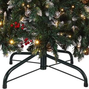 lot 8233 image: Operitacx Christmas Tree Stand, 1.9cm Tube Diameter Iron Christmas Tree Holder Base with Screws for Xmas Supplies