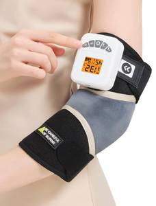 lot 8237 image: AOBOCO Cordless Elbow Heating Pad with Vibration, 5000mAh Rechargeable Arm Massager for Tendonitis and Tennis Elbow, Portable Heated Brace Wrap, 104��-140�� Heat Levels, 3 Vibration Modes