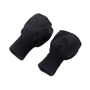 lot 8240 image: 1 Pair Tubular Knit Stretchy Rib Cuffing Material Replacement for Padded Jacket Coat Sleeve Cuffs Sewing DIY Black