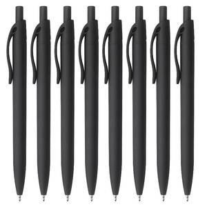 lot 8251 image: Bribobo 8 Pack Ballpoint Pens Retractable No Bleed Black Click Pens, Medium Point, Smooth Ink, 1.0 MM Black Ink