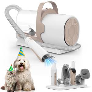 lot 13196 image: Dog Grooming Vacuum, Pet Grooming Kit, Dog Clipper Nail Trimmer Grinder, 2.5L Dust Cup 7 Grooming Tools 11000Pa Dog Vacuum for Shedding Grooming, Pet Grooming Vacuum for Dogs, Home Cleaning, PG50 Plus