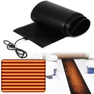lot 13201 image: Baquler 1 Piece 13In x 25Ft Heated Snow Melting Mat for Roof, Driveways, and Walkways �� Waterproof, Anti-Slip, Energy Efficient, Outdoor Electric Snow Removal Mat