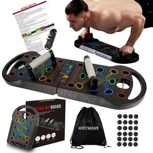 lot 13219 image: HOTWAVE Push Up Board Fitness,Foldable 20 in 1 Push Up Bar at Home Gym,Pushups Handles for Floor,Portable Workout Equipment