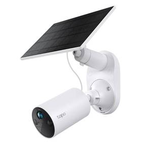 lot 13224 image: Tapo TP-Link SolarCam C402 Kit, Outdoor Battery Camera wSolar Panel Base, Wireless, 1080P, Free Person Detection, SDCloud Storage, Color Night Vision, No Hub Needed, Works wAlexa